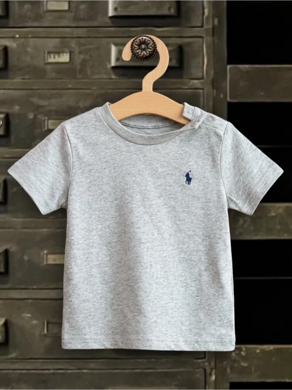 RALPH LAUREN • Polo Baby Boy Cotton Jersey Crewneck Tee Shirt